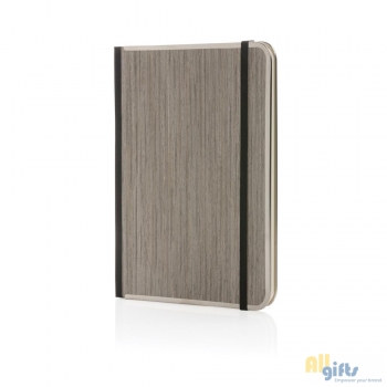 Afbeelding van relatiegeschenk:Treeline A5 notitieboek met luxe houten kaft