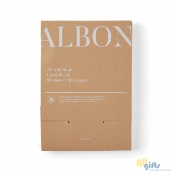 Afbeelding van relatiegeschenk:VINGA Albon GRS gerecycled vilt notitieboek
