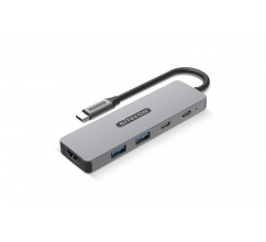Sitecom CN-5502 5 in 1 USB-C Power Delivery Multiport Adapter bedrukken