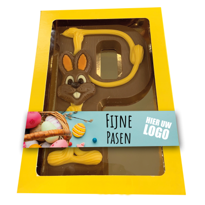 Afbeelding van relatiegeschenk:Paasletter [P] Deco - 240 gram