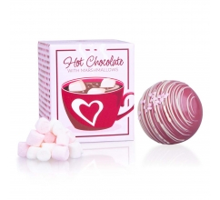 Ruby chocolade bal met mini-marshmallows - Melkchocolade Ruby chocolademelk bedrukken