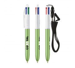 BIC® 4 Colours Glacé with Lanyard bedrukken