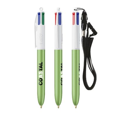 Afbeelding van relatiegeschenk:BIC® 4 Colours Glacé with Lanyard