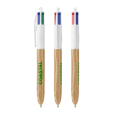Afbeelding van relatiegeschenk:BIC® 4 Colours Wood Style
