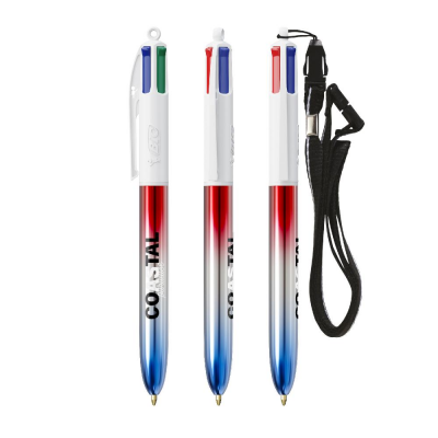 Afbeelding van relatiegeschenk:BIC® 4 Colours® Flags Collection + lanyard