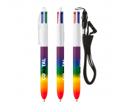 BIC® 4 Colours® Rainbow Decor + Lanyard BIC® 4 Colours® Rainbow Decor + Lanyard bedrukken