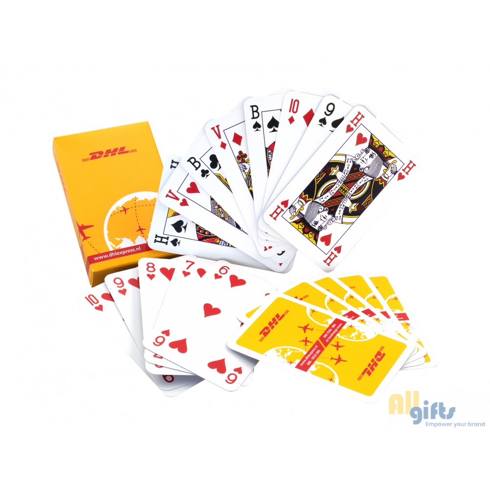 peddelen spontaan genezen Kwaliteit kaartspel in doosje - onbedrukte en bedrukt relatiegeschenken